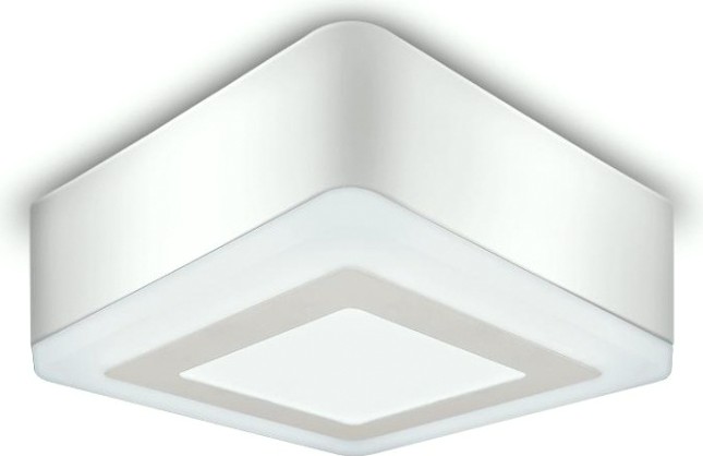 Потолочный светодиодный светильник GAUSS Backlight накладной квадрат 3+3w 540lm 4000k 3 режима [BL223]