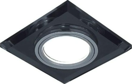 Потолочный светодиодный светильник GAUSS BL060 backlight квадрат. графит/хром, gu5.3, led 4100k Потолочный светодиодный светильник GAUSS BL060 backlight квадрат. графит/хром, gu5.3, led 4100k