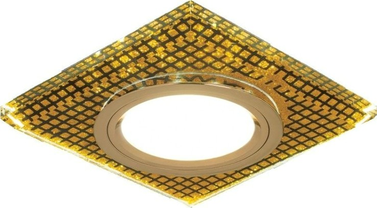 Потолочный светодиодный светильник GAUSS BL075 backlight квадрат. кристалл/черный/золото, gu5.3, Потолочный светодиодный светильник GAUSS BL075 backlight квадрат. кристалл/черный/золото, gu5.3,