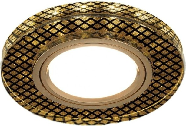 Потолочный светодиодный светильник GAUSS BL076 backlight круг кристалл/черный/золото, gu5.3, led Потолочный светодиодный светильник GAUSS BL076 backlight круг кристалл/черный/золото, gu5.3, led