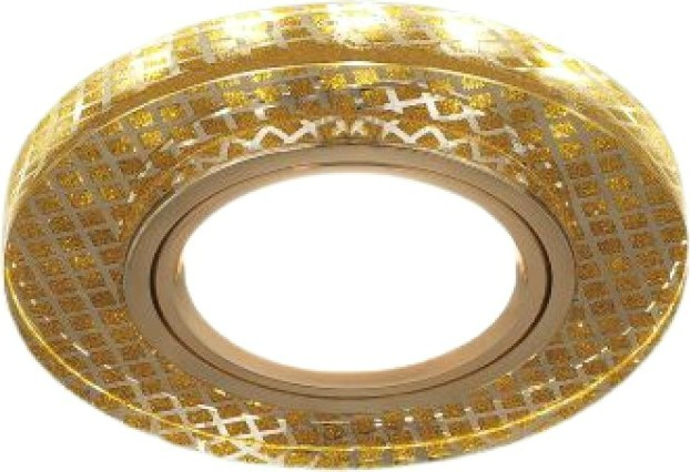 Потолочный светодиодный светильник GAUSS BL078 backlight круг золото/кристалл/золото, gu5.3, led Потолочный светодиодный светильник GAUSS BL078 backlight круг золото/кристалл/золото, gu5.3, led