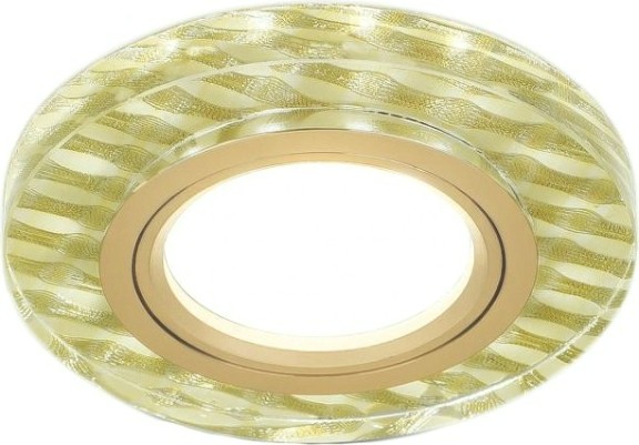 Потолочный светодиодный светильник GAUSS BL080 backlight круг гран. золотые нити/золото, gu5.3, l Потолочный светодиодный светильник GAUSS BL080 backlight круг гран. золотые нити/золото, gu5.3, l