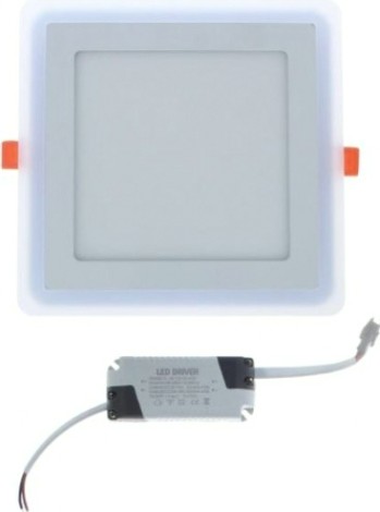 Потолочный светодиодный светильник GAUSS BL124 backlight кв 12+3w 960lm 3000k 3 реж.