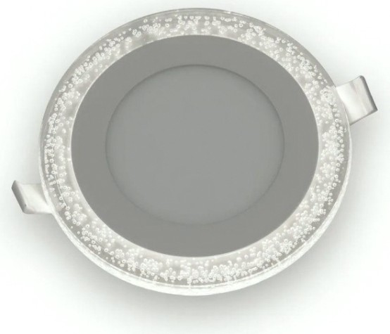 Потолочный светодиодный светильник GAUSS BL316 bubbles круг 6+3w, 540lm 3000k 3 режима