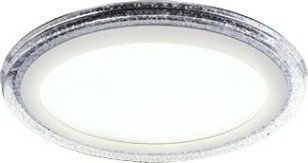 Потолочный светодиодный светильник GAUSS BL318 bubbles круг 12+4w, 1200lm 3000k 3 реж.