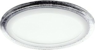 Потолочный светодиодный светильник GAUSS BL319 bubbles круг 12+4w, 1200lm 4000k 3 реж.