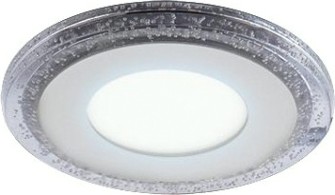 Потолочный светодиодный светильник GAUSS Bubbles круг 3+3W, 350lm 4000K 3 режима led [BL315]