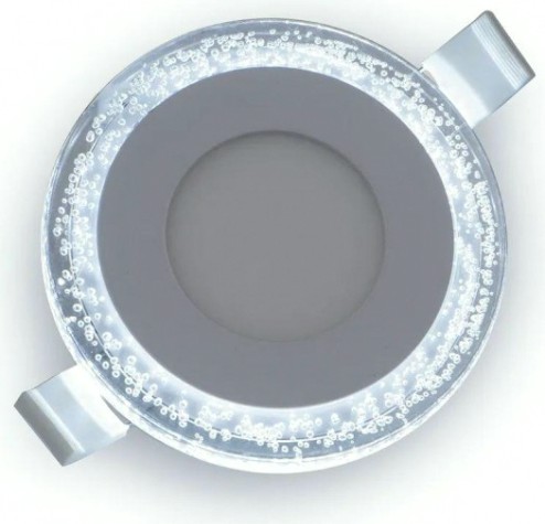 Потолочный светодиодный светильник GAUSS Bubbles круг 3+3W, 350lm 4000K 3 режима led [BL315]