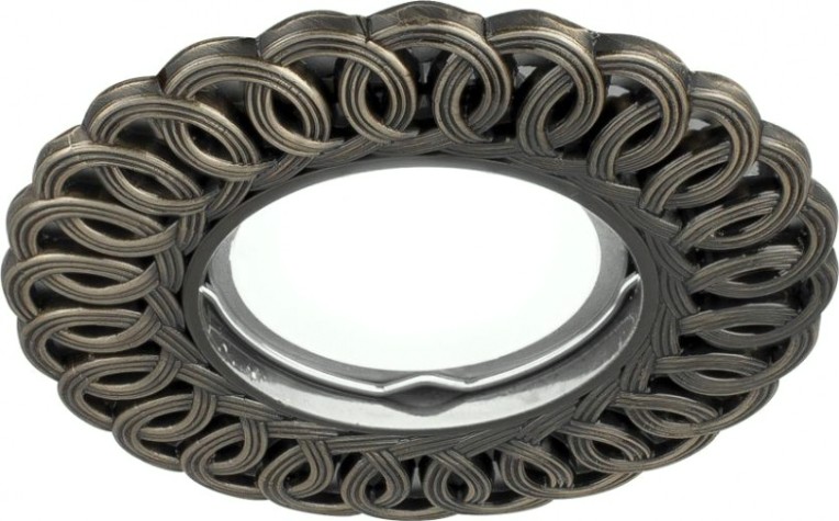 Потолочный светодиодный светильник GAUSS CA044 antique круг. бронза gu5.3