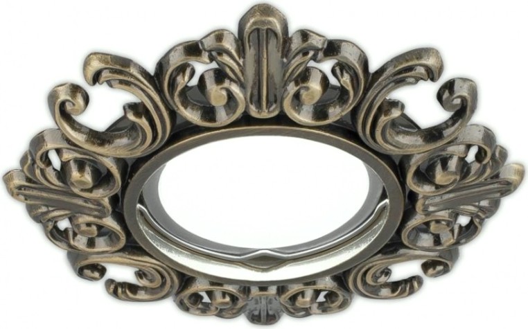 Потолочный светодиодный светильник GAUSS CA047 antique круг. бронза gu5.3