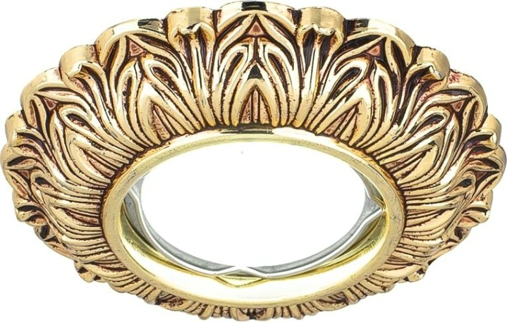 Потолочный светодиодный светильник GAUSS CA050 antique круг. бронза gu5.3