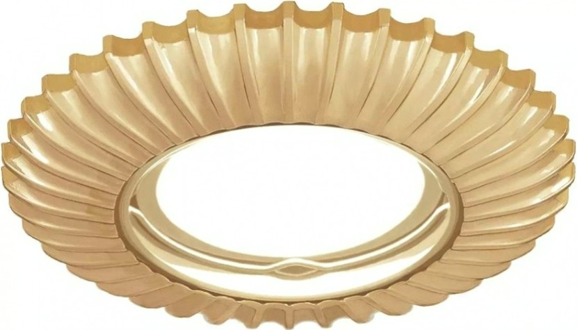 Потолочный светодиодный светильник GAUSS CA063 metal exclusive круг. золото, gu5.3