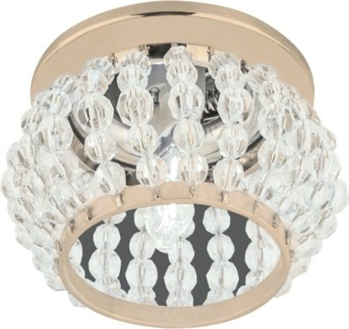 Потолочный светодиодный светильник GAUSS CR048 brilliance, кристалл/золото