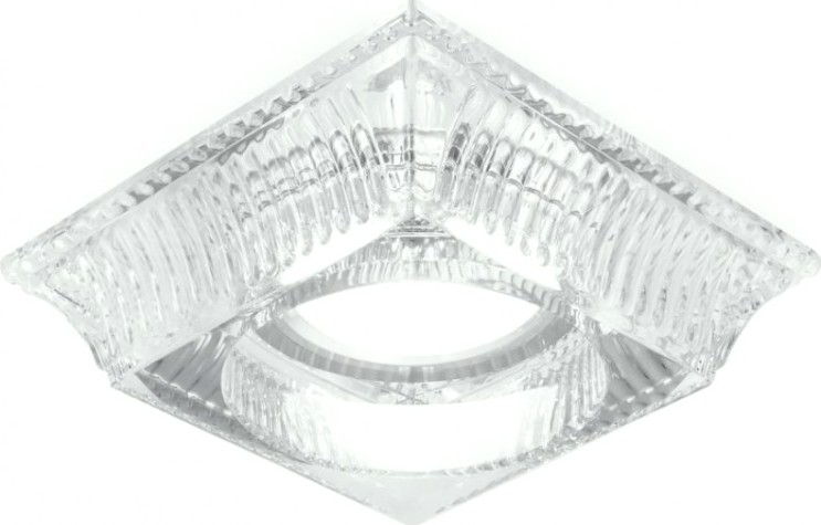 Потолочный светодиодный светильник GAUSS CR053 glass кристалл/хром, gu5.3