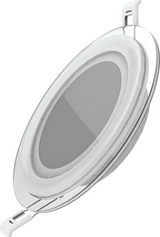 Потолочный светодиодный светильник GAUSS Glass круг 12w 900lm 3000k с дек стеклом led [947111112]
