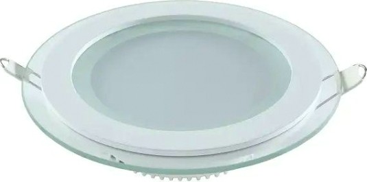 Потолочный светодиодный светильник GAUSS Glass круг12w 990lm 4000k с дек стеклом led [947111212]