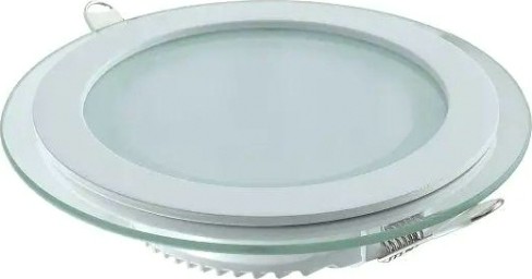 Потолочный светодиодный светильник GAUSS Glass круг18w 1390lm 3000k с дек стеклом led [947111118]