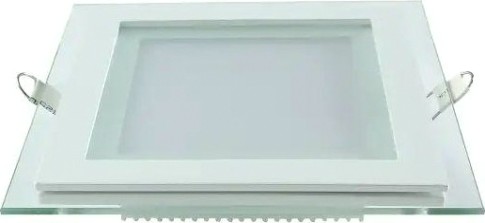 Потолочный светодиодный светильник GAUSS Glass квадрат 12w 900lm 3000k с дек стек led [948111112]