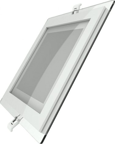 Потолочный светодиодный светильник GAUSS Glass квадрат 18w 1390lm 3000k с дек стек led [948111118]