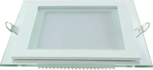 Потолочный светодиодный светильник GAUSS Glass квадрат 6w 450lm 3000k с дек стеклом led [948111106]