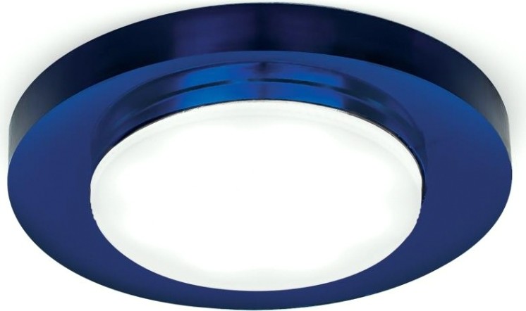Потолочный светодиодный светильник GAUSS GX202 tablet круг. кристалл/синий, gx53 [GX203]