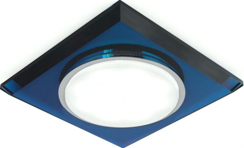 Потолочный светодиодный светильник GAUSS GX206 tablet квадрат. кристал/синий, gx53