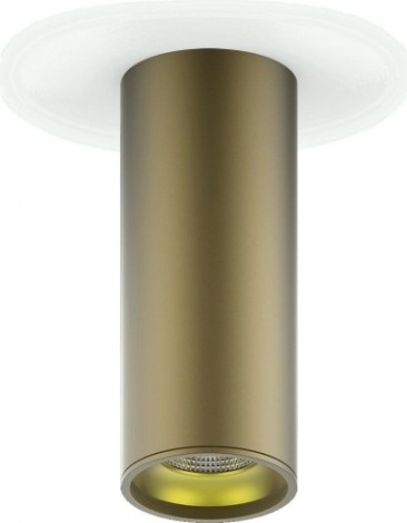 Потолочный светодиодный светильник GAUSS HD002 overhead накл цил 12w 900lm 3000k кофе золото