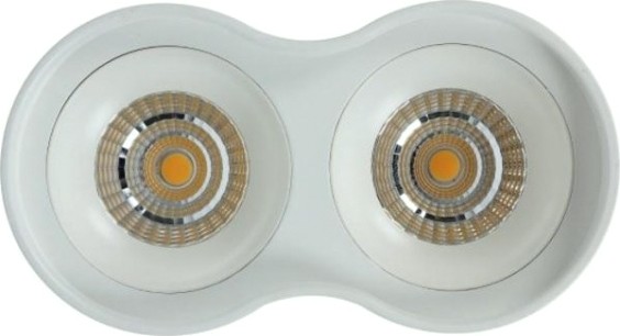 Потолочный светодиодный светильник GAUSS HD032 overhead наклдвойной цилиндр 24w 1600lm 3000k белы