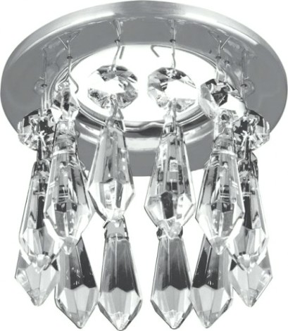 Потолочный светодиодный светильник GAUSS PT003 brilliance, кристалл/хром, gu5.3