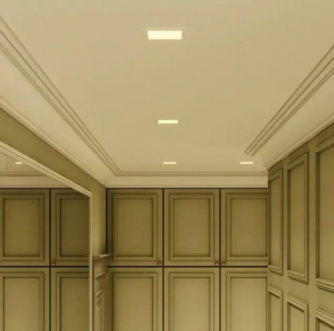 Потолочный светодиодный светильник GAUSS Slim квадрат 6w 360lm 3000k [940111106]