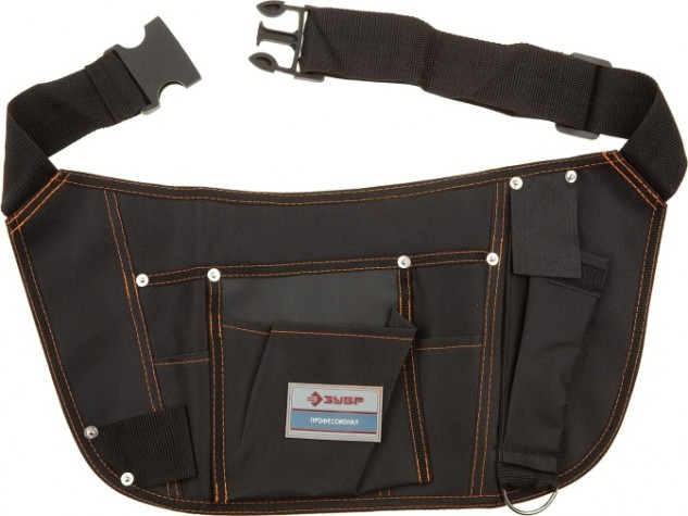 Пояс для инструментов ЗУБР ЛАДЬЯ нейлоновый, 9 карманов [38653]