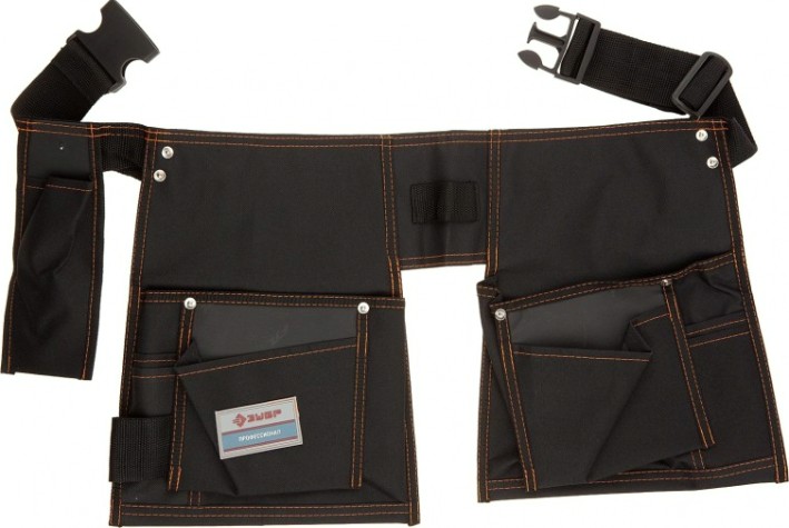 Пояс для инструментов ЗУБР ШАТЕР нейлоновый, 13 карманов [38654]