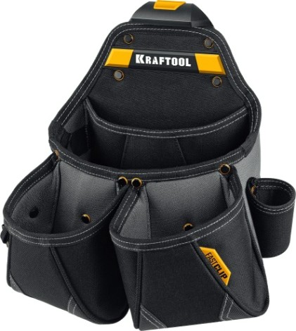 Пояс монтажника KRAFTOOL KBS-4 в комплекте: пояс монтажника и 3 сумки [38760-4]