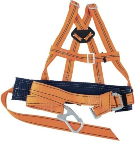Пояс страховочный СИБРТЕХ УП IIД удерживающая привязь с наплечными лямками, а-строп [89503]