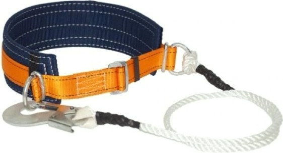 Пояс удерживающий МОЛОТ УС I В без лямок, строп из полиамид каната, карабин К1 [УС 1 В]
