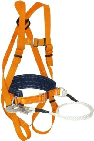 Пояс удерживающий МОЛОТ УС II ВЖ c наплеч. и набед.лямками, строп канат 10 м 3901 [УС 2 ВЖ 10 м]
