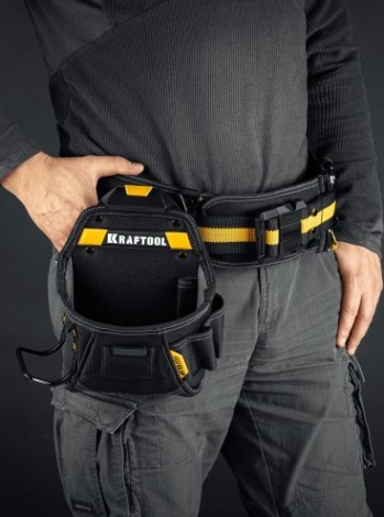 Поясная сумка KRAFTOOL KP-6 с креплением FastClip, 6 карманов, 240х250 мм [38775]