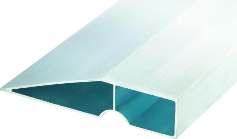 Правило СИБРТЕХ Трапеция, 1 ребро жесткости, L-1,5 м алюминиевое [89608]