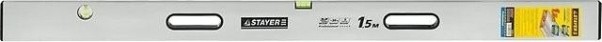 Правило STAYER GRAND 1.5 с ручками 1.5 м, [10752-1.5]