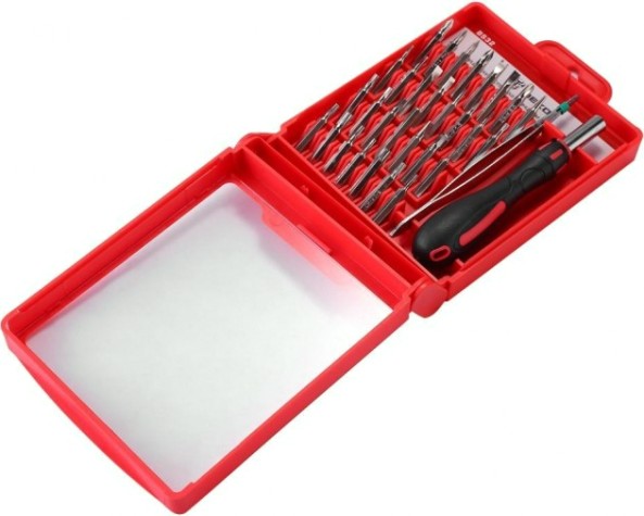 Прецизионная отвертка DEKO BS32-1 с удлинителем и бит для точных работ, 32 предмета [065-0515]