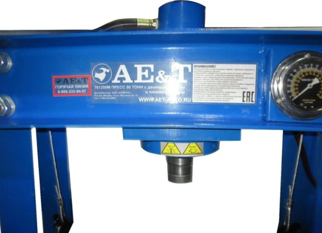 Пресс AE&T Т61250М напольный 50 т с ручным приводом [T61250M]