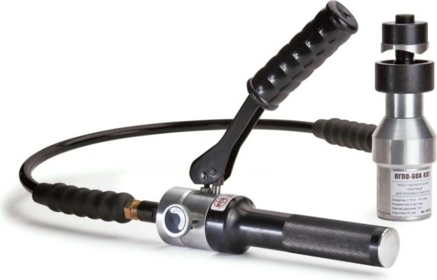 Пресс гидравлический для пробивки отверстий КВТ ПГПО-60А [66533]