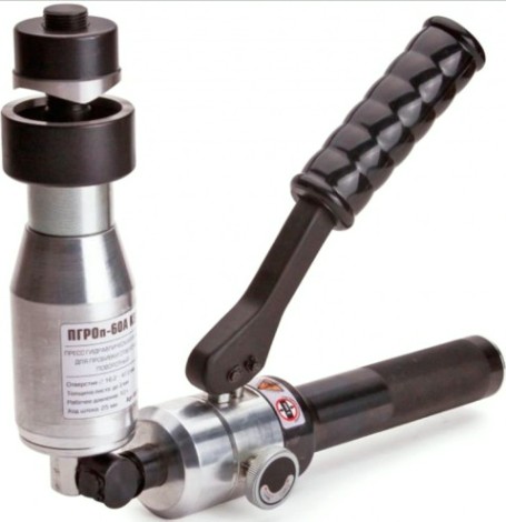 Пресс гидравлический для пробивки отверстий КВТ ПГРОп-60А [66536]