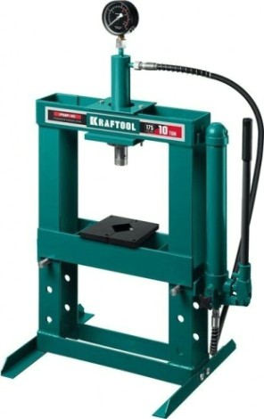 Пресс гидравлический KRAFTOOL PMP-10 с гидронасосом и манометром 10 т 43472-10 [43472-10]