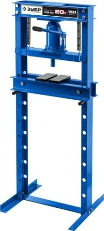 Пресс гидравлический ЗУБР ПГД-20 с домкратом и возвратными пружинами, 20т [43070-20]