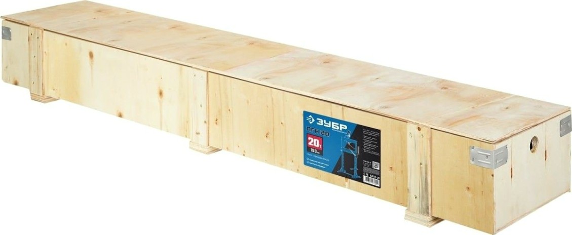 Пресс гидравлический ЗУБР ПГН-20 с гидронасосом и манометром, 20т [43072-20]