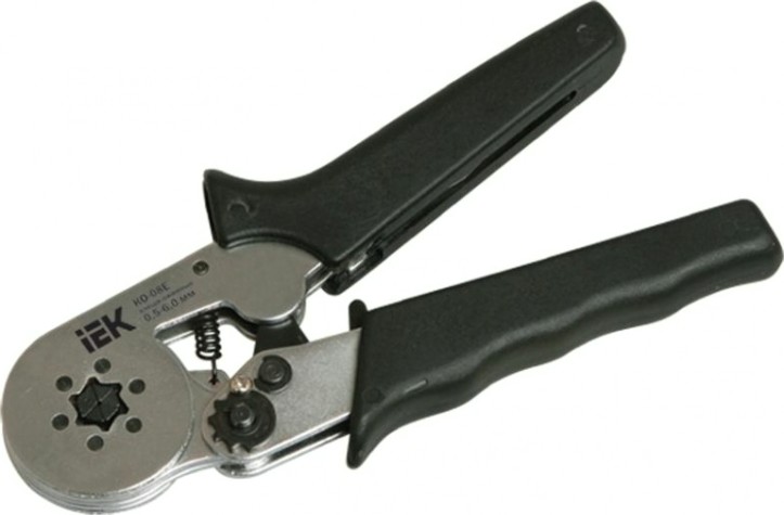 Пресс-клещи IEK КО-08Е для 0.5-6.0кв.мм шестигранные [TKL10-D6]