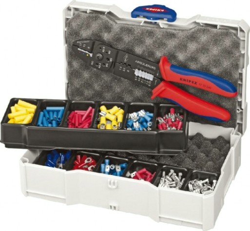 Пресс-клещи KNIPEX 979025 с набором кабельных наконечников [KN-979025]