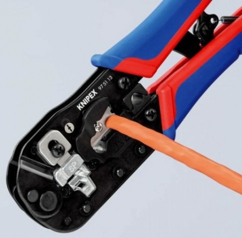 Пресс-клещи KNIPEX KN-975113 3-в-1, для штекеров RJ 45 Пресс-клещи KNIPEX KN-975113 3-в-1, для штекеров RJ 45