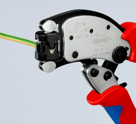 Пресс-клещи KNIPEX KN-975319SB Twistor T для контактных гильз